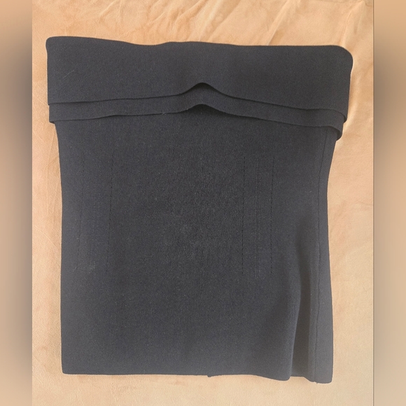 Reiss Tops - Reiss Bandeau Tube Top, Zipper, Black, Size Medium NWT